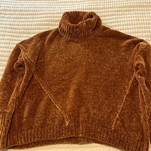 Pink Rose ChenilleSweater in Copper